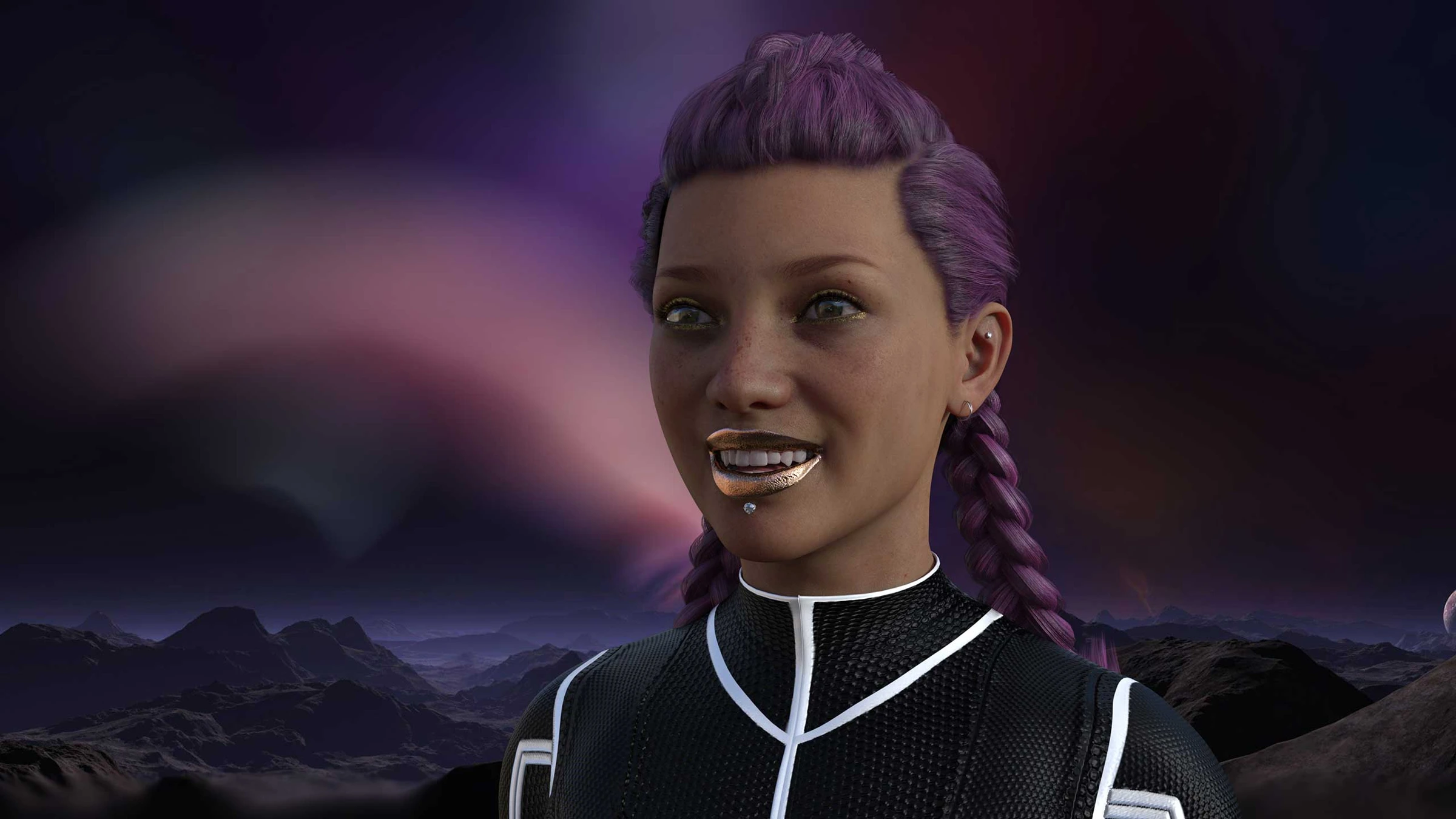A close-up of Matt Prophecy’s original Soul Orgy 3D character
